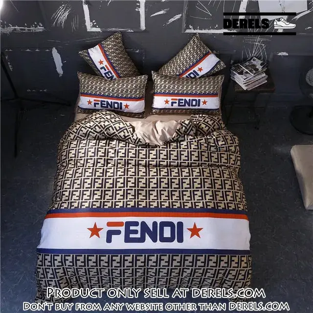 Fendi new bedding sets quilt sets duvet cover luxury brand bedding decor dr1251763